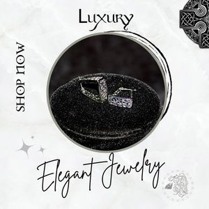 NWOT ~ Ltd. Ed. Elegant Floral Motif Silver Toned Pierced Earrings